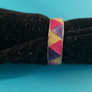 Colorful Geometric Women's Ring